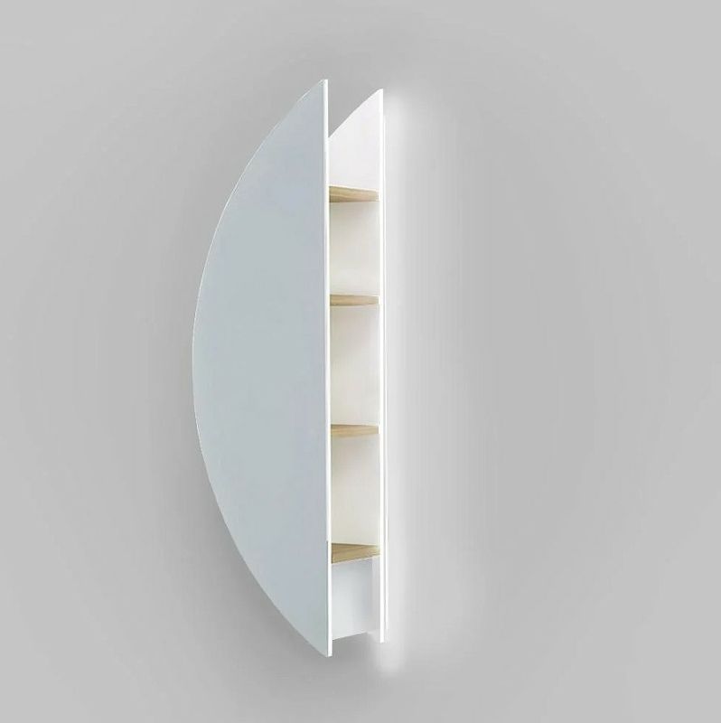 Приобрести jorno зеркало шкаф solis 34 см, с подсветкой, датчик движения, белое