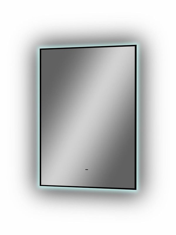 Приобрести continent зеркало с подсветкой amer 50х70 см, бесконтактный включатель, черное