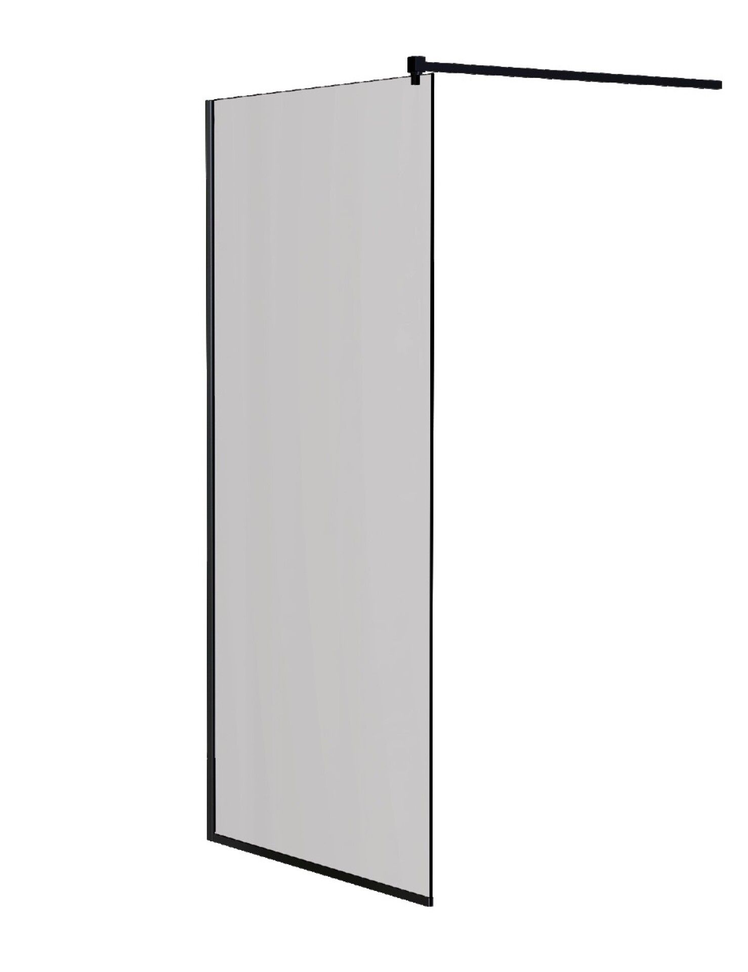 Приобрести mirsant душевая перегородка walk in 75 см, черный ут000087384