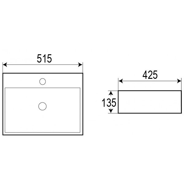 Приобрести раковина накладная azario 51,5х42,5 см, белая az-2173-s sp