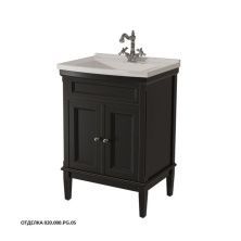 Caprigo Тумба с раковиной JARDIN 60 см, графит, эмаль