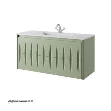 Caprigo Тумба с раковиной TIBET- PICCO 115 см, зеленая, эмаль