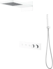 Boheme Душевая система Fusion с термостатом, встраиваемая, белая матовая 131-MW
