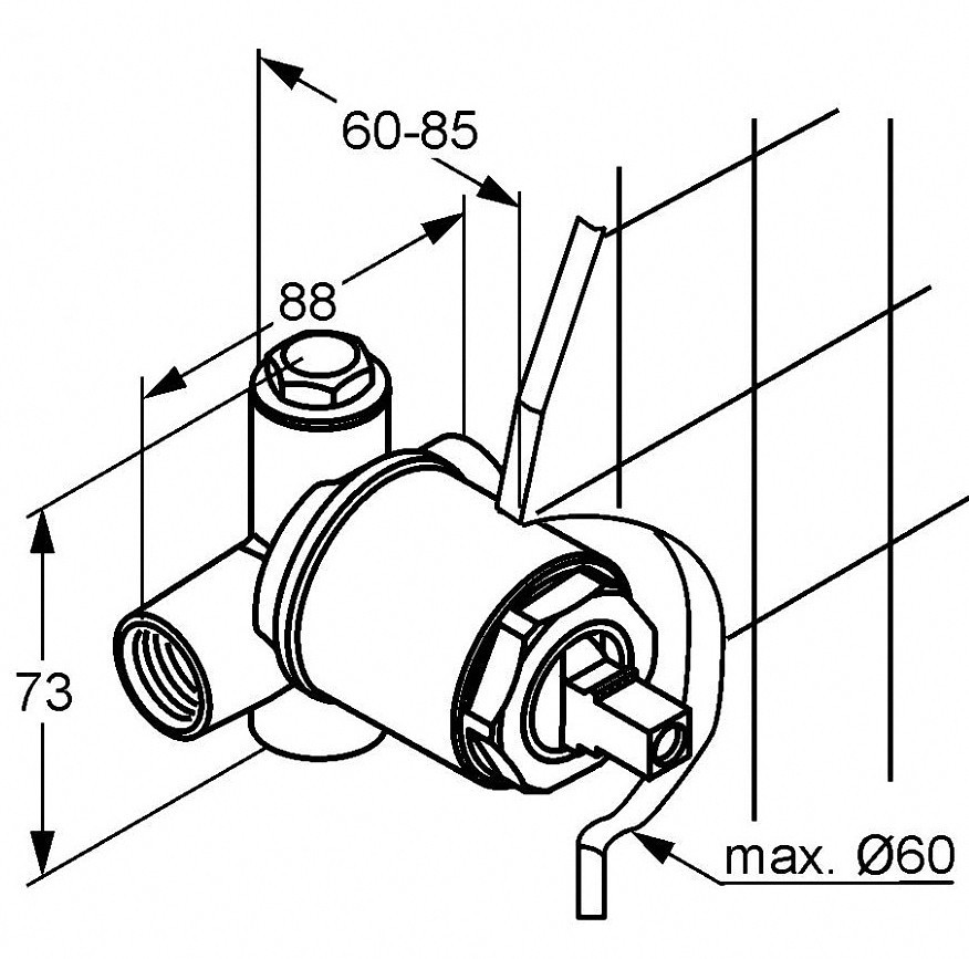 Приобрести внутренняя часть смесителя для душа, арт. 38826n