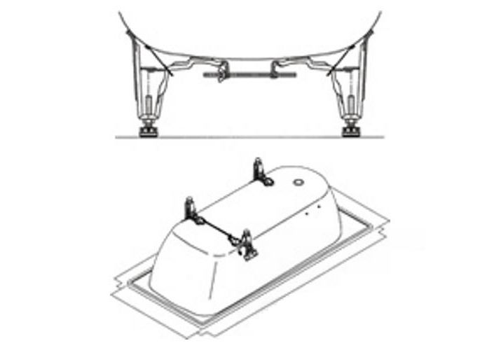 Приобрести ножки для стальных ванн kaldewei 581470000000