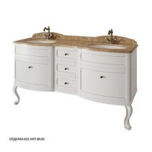 Caprigo Тумба с раковиной IMPERIO 160 см, белая, эмаль