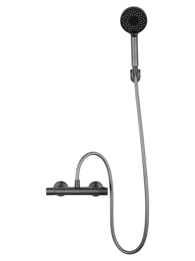 Приобрести смеситель для душа с термостатом wonzon & woghand inn 5, темный графит (ww-b1005-a-bgg)