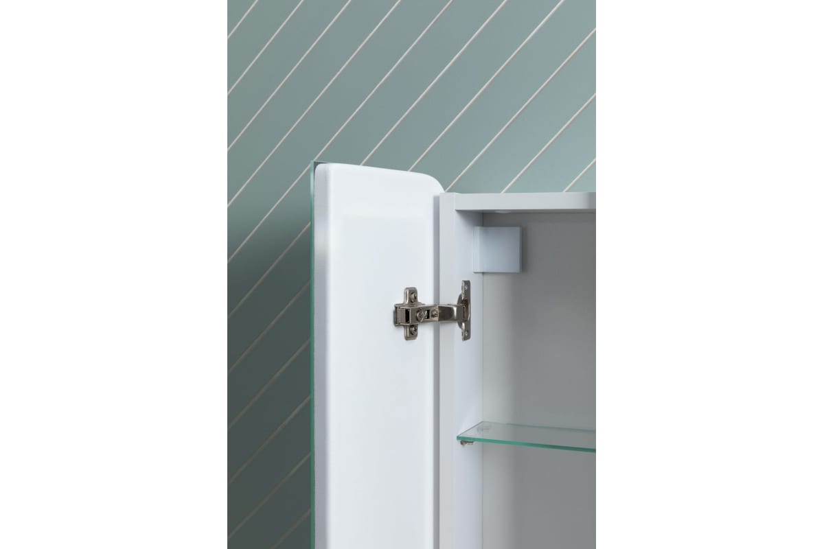 Приобрести aquanet зеркальный шкаф оптима 70 см, с led подсветкой