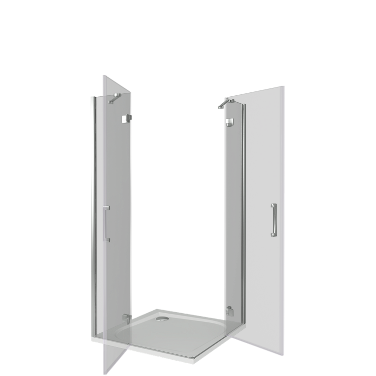 Приобрести bas душевое ограждение saturn cr 1000х1850 мм, хром cr-100-c-ch