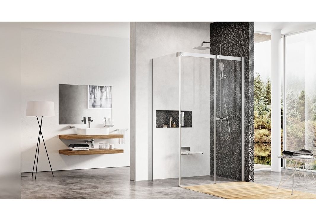 Приобрести ограждение душевое ravak matrix msdps 100х80 см 0wpa4100z1 r белый/прозрачное