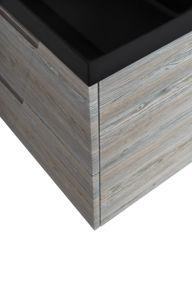 Приобрести belbagno тумба с раковиной vittoria 100 см, подвесная pino, чёрная раковина