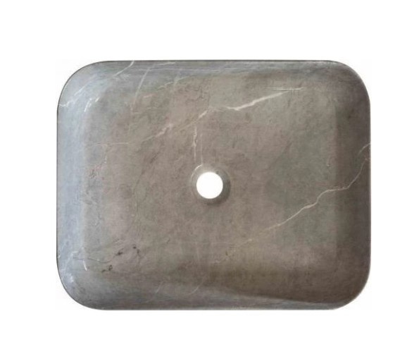 Приобрести mirsant раковина чаша shell-0619 grey light 51х40 см, серая ут000081492