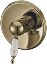 Boheme Смеситель для душа Provanse Ripresa, встраиваемый, бронза\белый 365