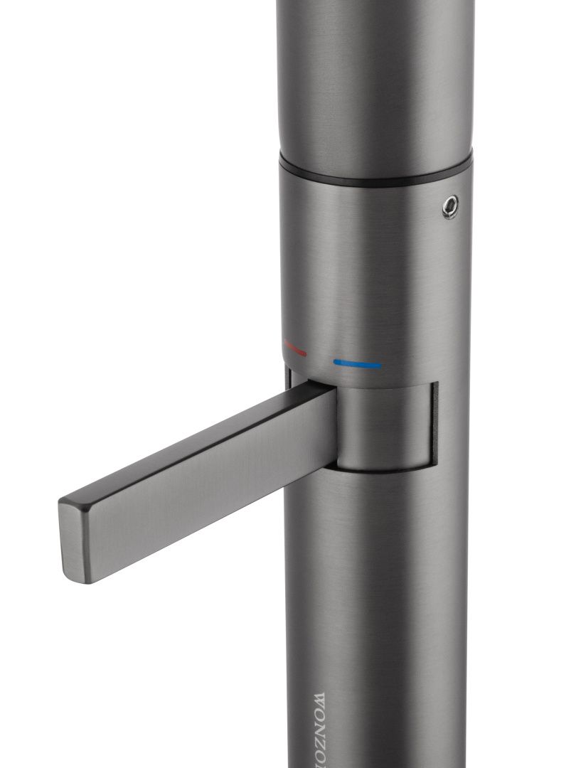 Приобрести смеситель для раковины высокий wonzon & woghand, темный графит (ww-6068-bgg)