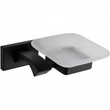 Gappo Мыльница G0702-6, черная матовая 31597