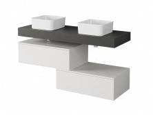 Тумба подвесная со столешницей Velvex Unit 140 см