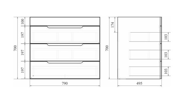 Приобрести mirsant тумба напольная soho quadro 80 см с раковиной миранда -80 ут000089881