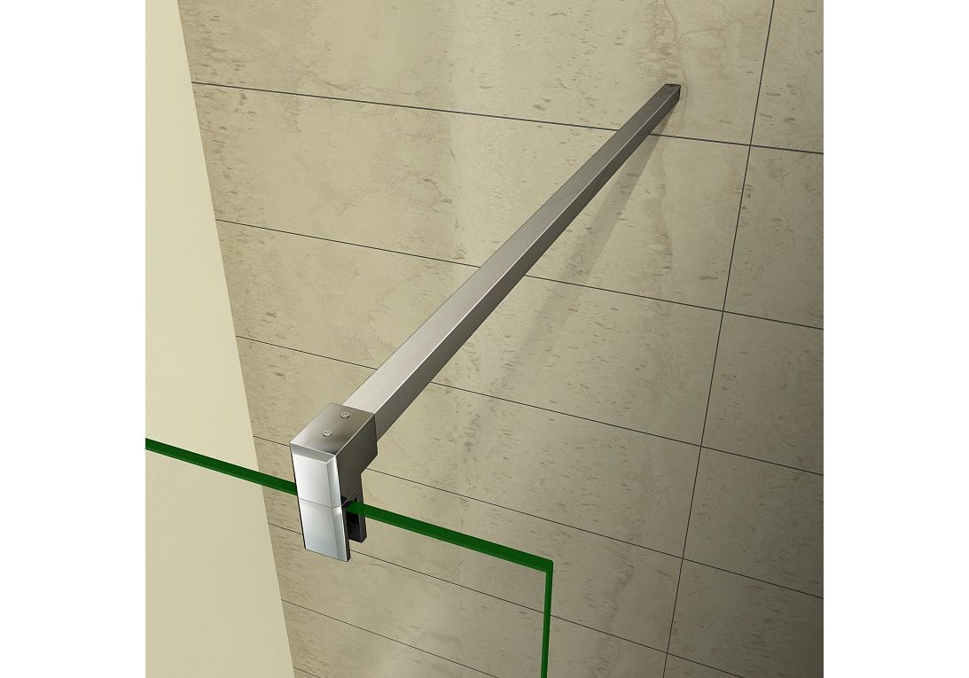 Приобрести перегородка душевая bas walk-in sp-80-c-ch 80 см