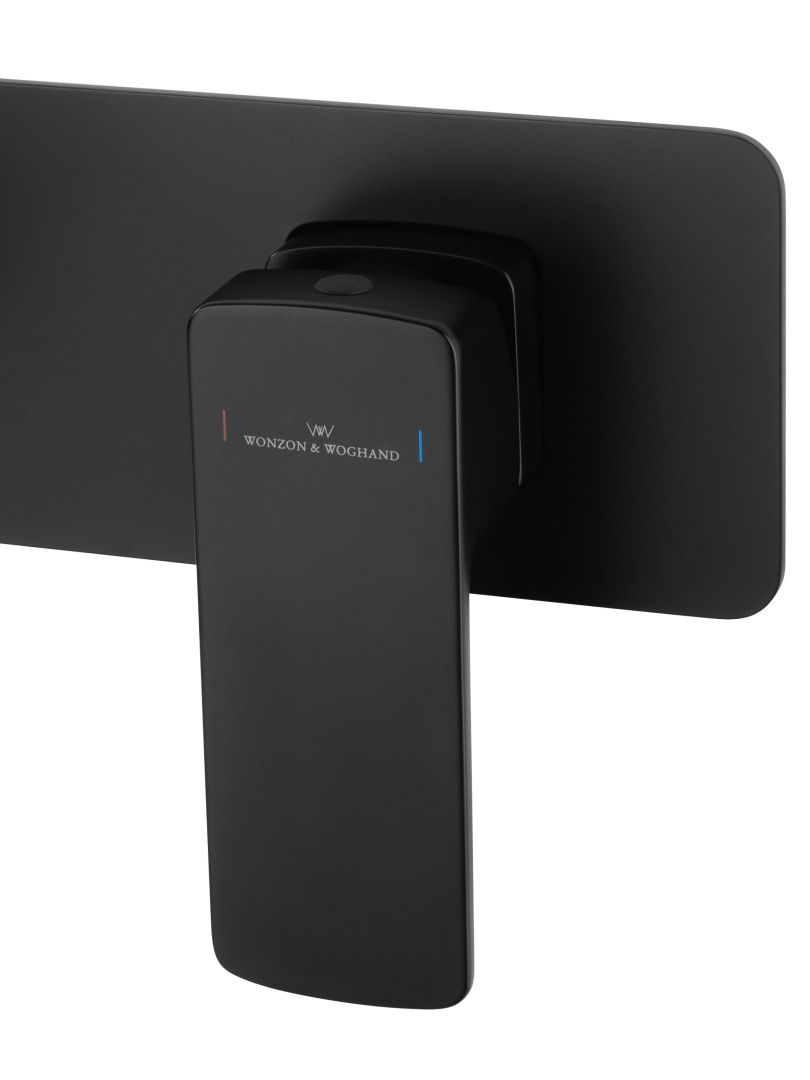 Приобрести смеситель для раковины встраиваемый wonzon & woghand edge, черный матовый (ww-88869003-mb)