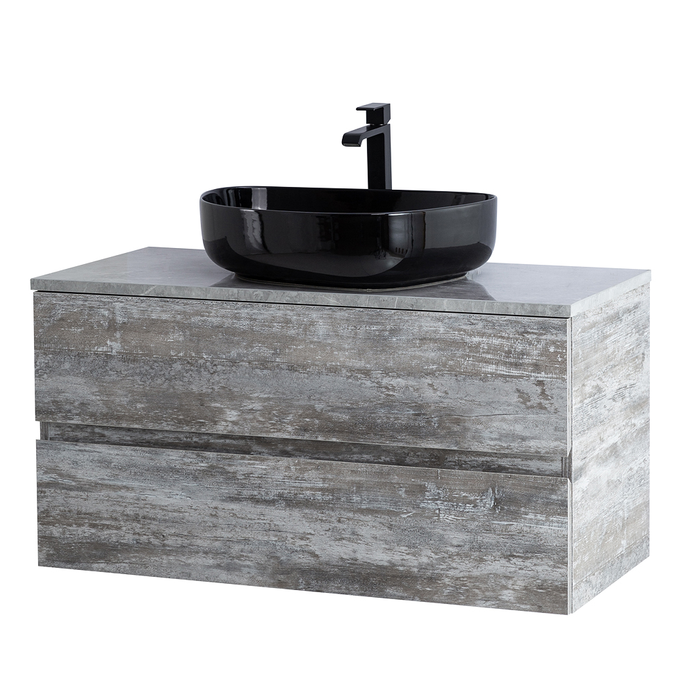 Приобрести cezares тумба со столешницей molveno 46 100 см legno grigio, серая molveno 46-100-2c-so-lg