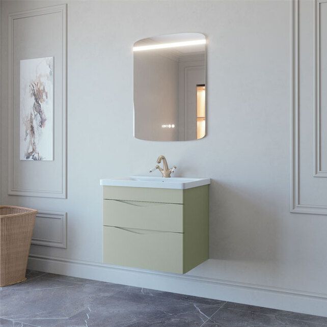 Приобрести caprigo тумба с раковиной lento 65 см, фисташка