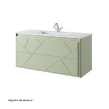 Caprigo Тумба с раковиной TIBET - LOTTO 115 см, зеленая, эмаль