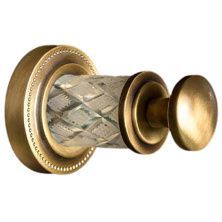 Boheme Крючок для ванной комнаты Murano, бронза\кристаллы 10906-CRST-BR