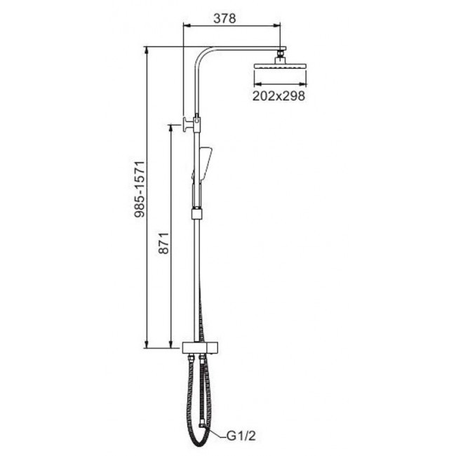 Приобрести gappo душевая система g2408-8 без излива, белый\хром 30039