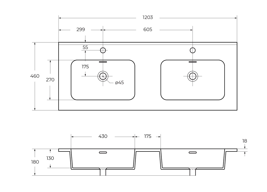 Приобрести cezares тумба подвесная с раковиной на две чаши tiffany 120 см verde opaco, серая матовая 55332
