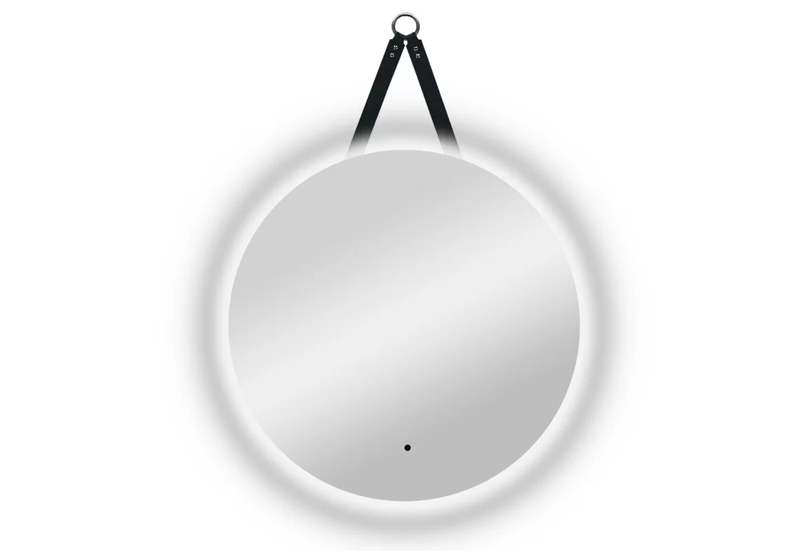 Приобрести continent зеркало с подсветкой best 65х65 см, черное