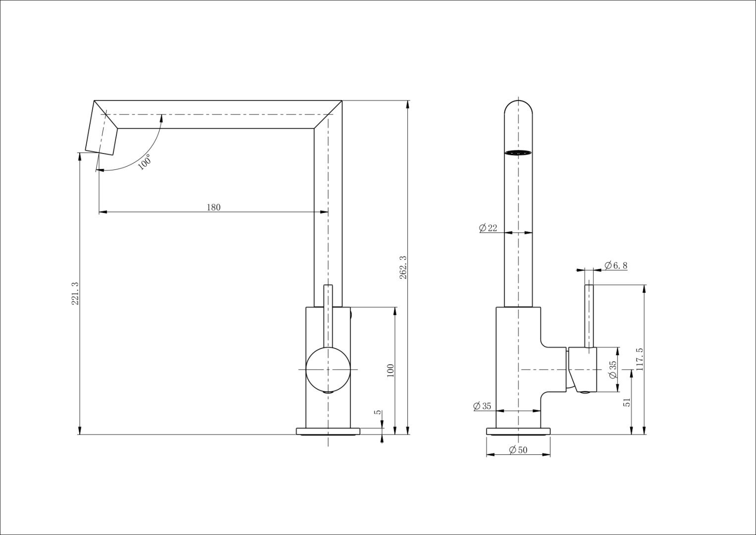 Приобрести смеситель для кухни wonzon & woghand, белый матовый (ww-l1005-mw)