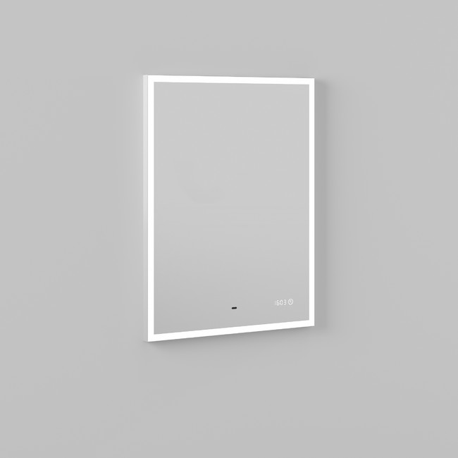 Приобрести briz зеркало elen 50х80 см, с подсветкой, подогревом,часы, температура, сенсорное включение , белое, пдз42-50