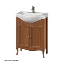 Caprigo Тумба с раковиной LION 65 см, светлое дерево, экошпон