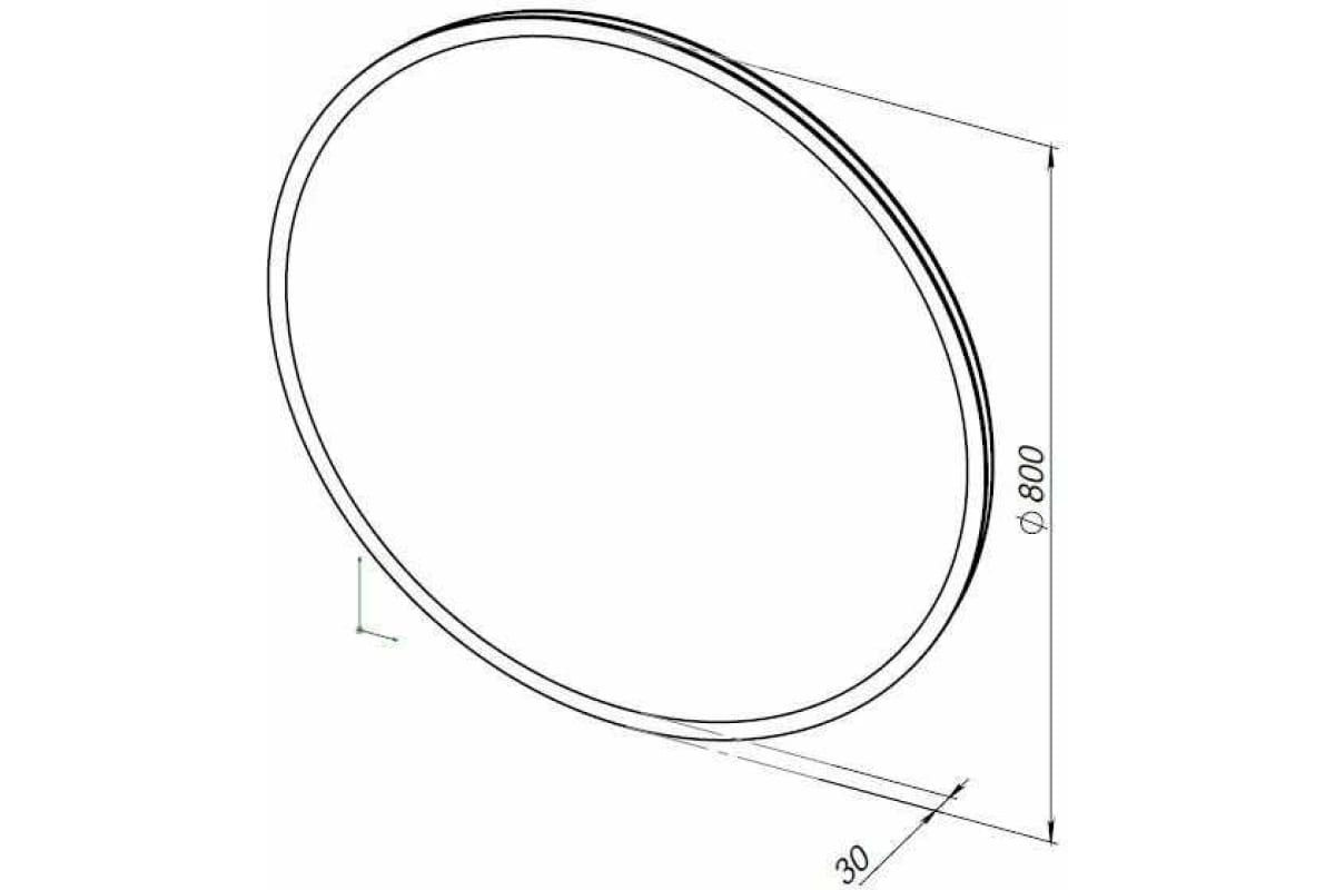 Приобрести aquanet зеркало optima 80 см, с led подсветкой
