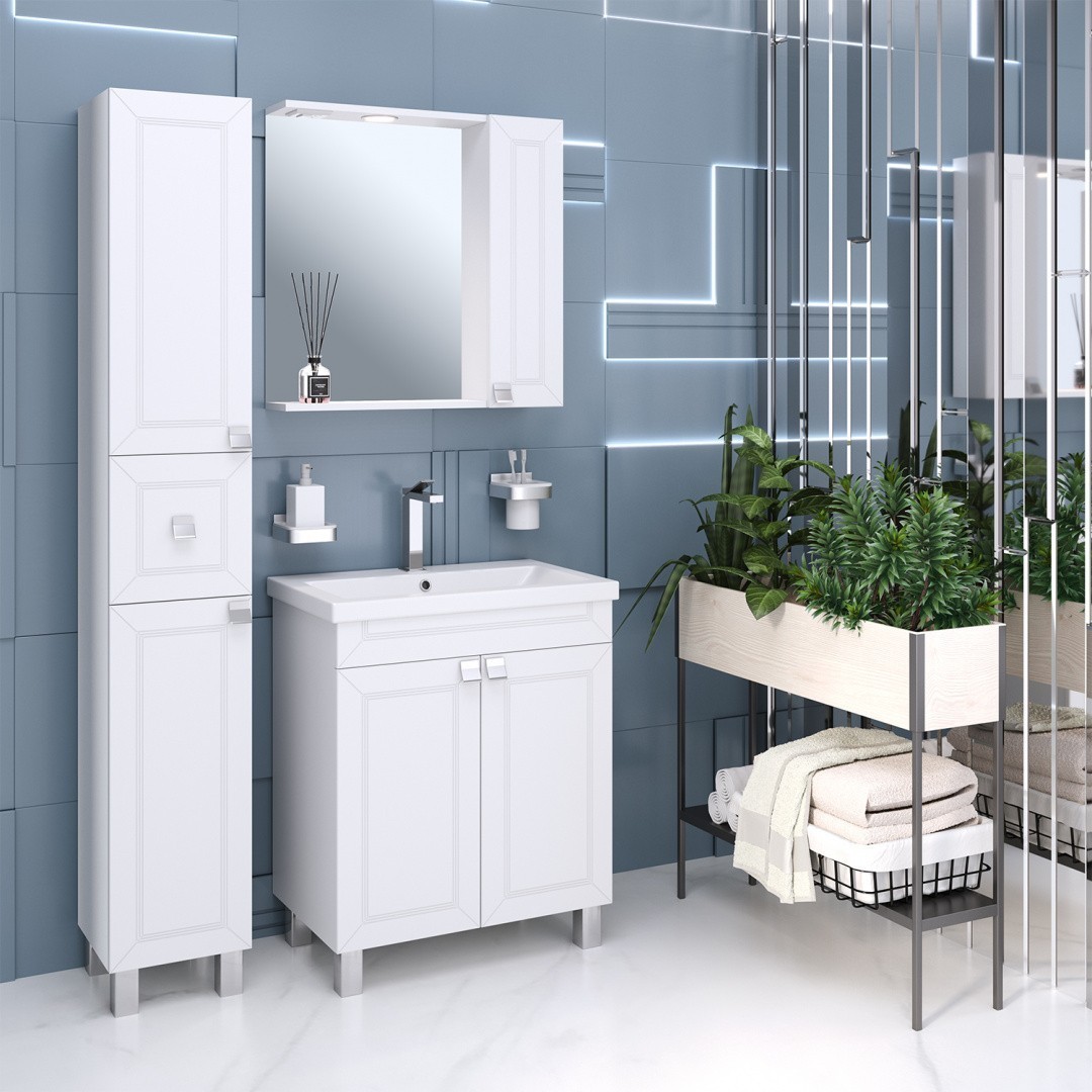 Приобрести зеркальный шкаф ostin 70см. правый