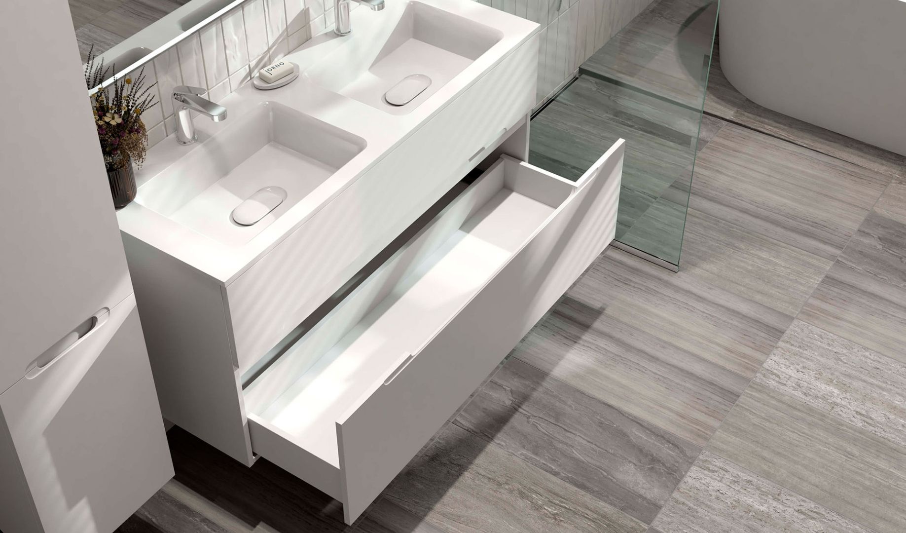 Приобрести jorno тумба подвесная modul 120 см, белая