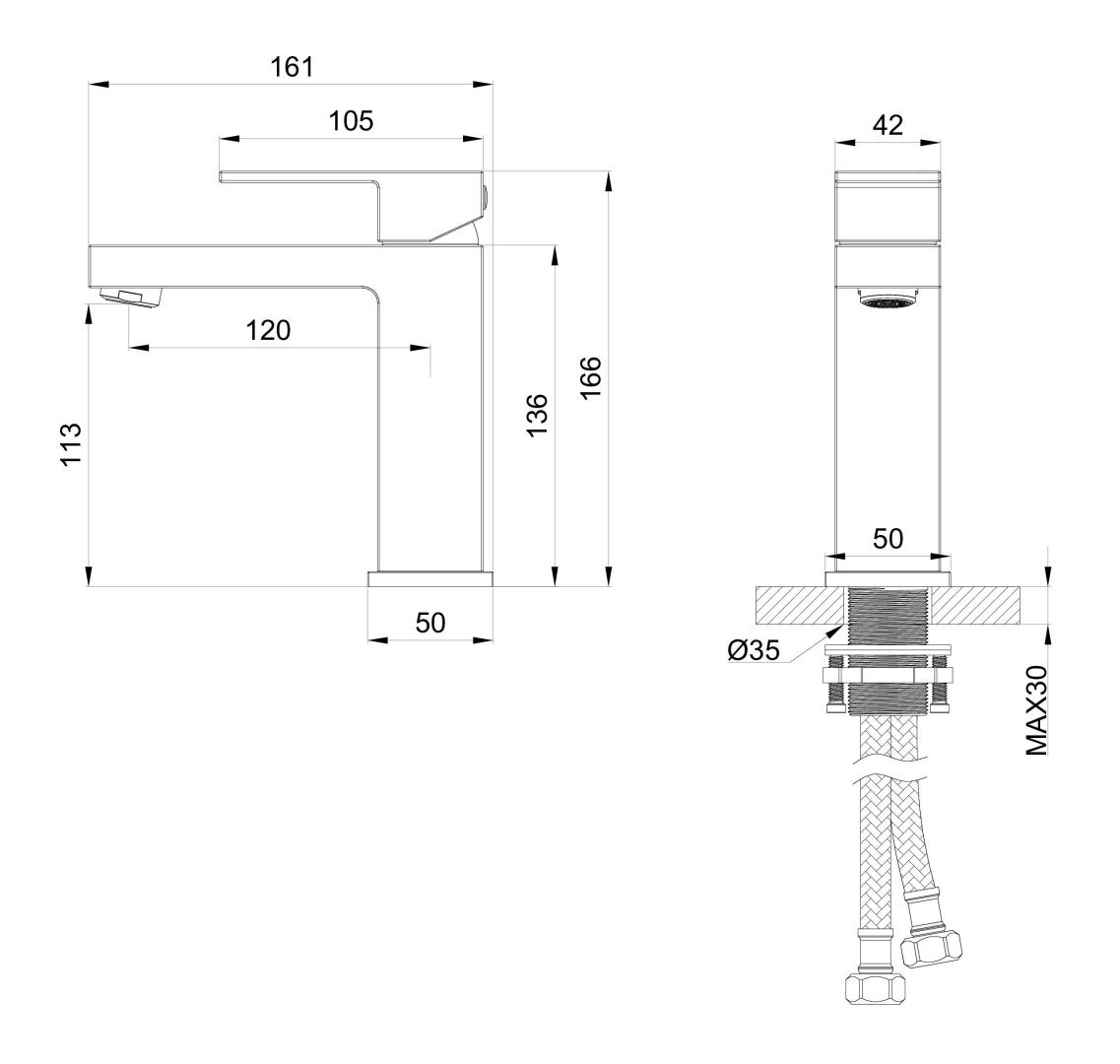 Приобрести смеситель для раковины wonzon & woghand cube, черный матовый (ww-88139016-mb)