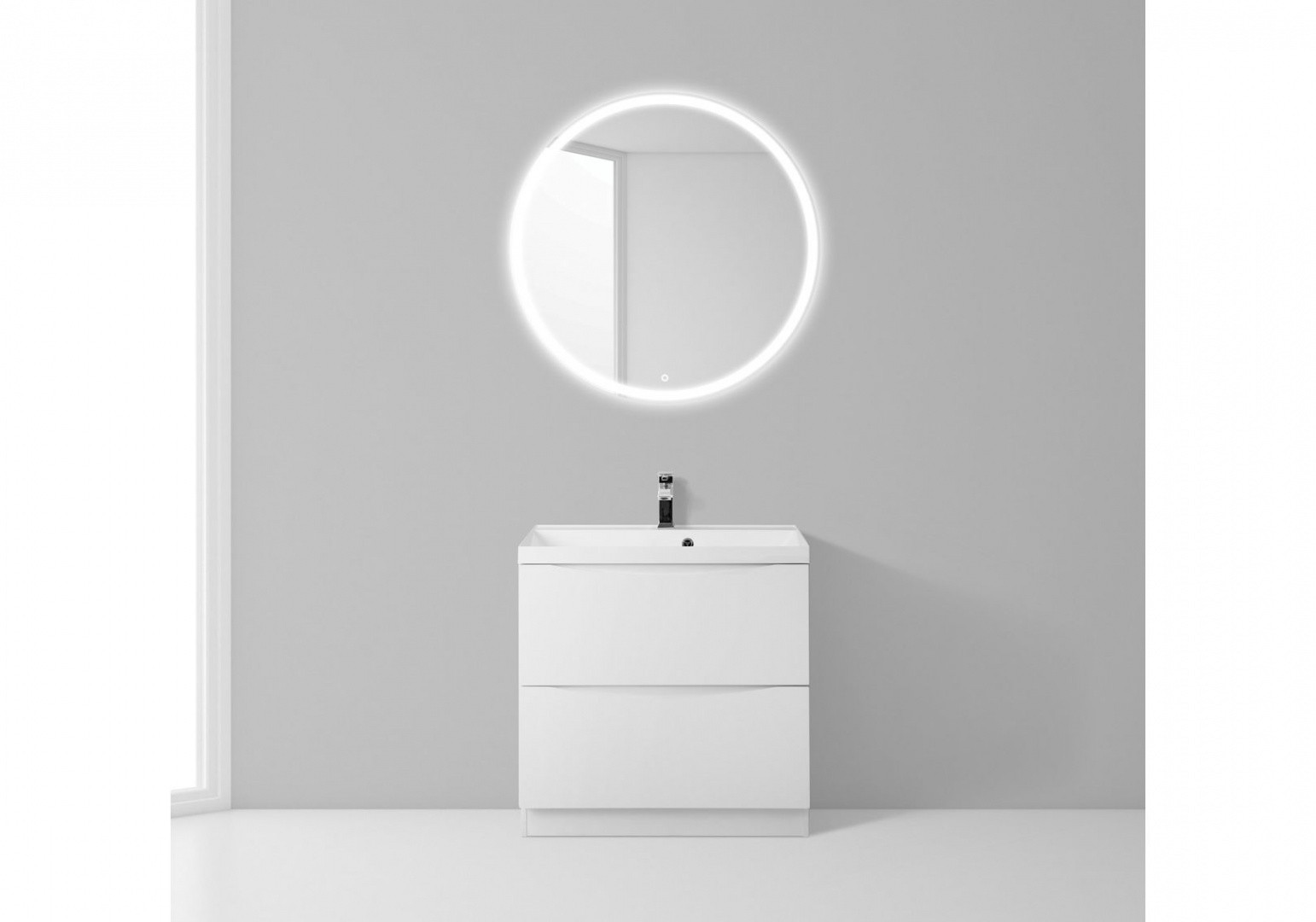 Приобрести тумба напольная с раковиной belbagno marino-600-2c-pia-bl-p 60 см, белый