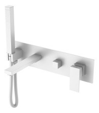 Boheme Смеситель для ванны Qubic Matt White 474-2-MW