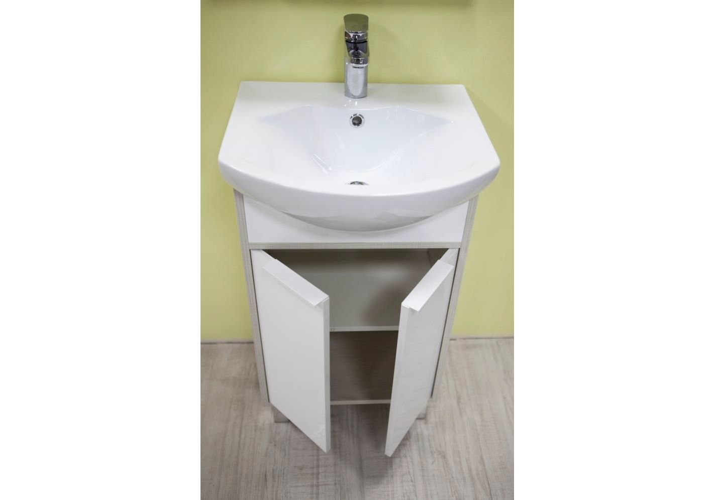 Приобрести тумба напольная с раковиной акватон рико 50 см 1a212401rib9, 1wh207781, белый/ясень