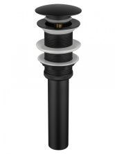 Донный клапан для раковины 1 1/4 WONZON & WOGHAND, Черный матовый (WW-88SS04-MB)