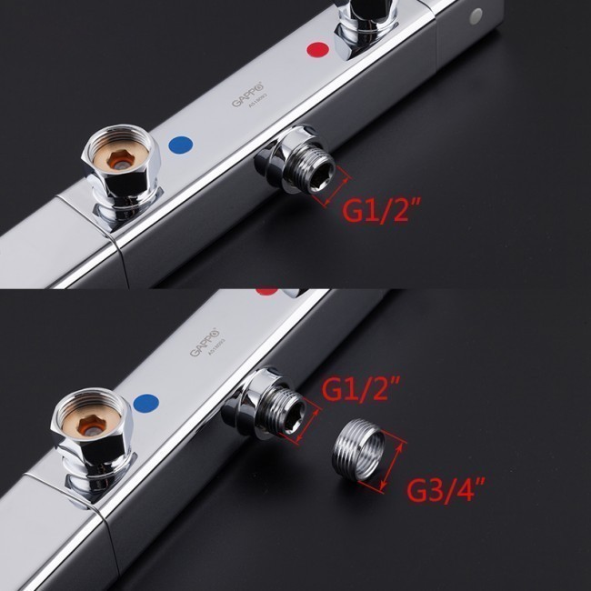 Приобрести gappo смеситель для душа g2091 с термостатом, хром 99770