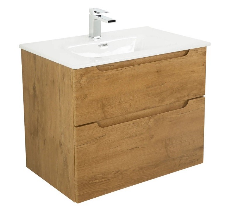 Приобрести тумба подвесная с раковиной belbagno etna-700-2c-so-rn-p 70 см, rovere nature