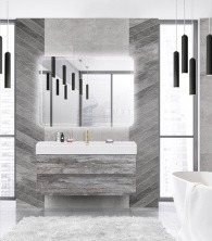 Cezares Тумба подвесная с раковиной MOLVENO 46 120 см Legno Grigio, серая MOLVENO 46-120-2C-SO-LG