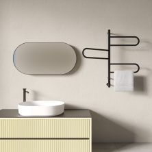 Vincea Полотенцесушитель электеический 41х80 см, черный VTD-1R2CBE