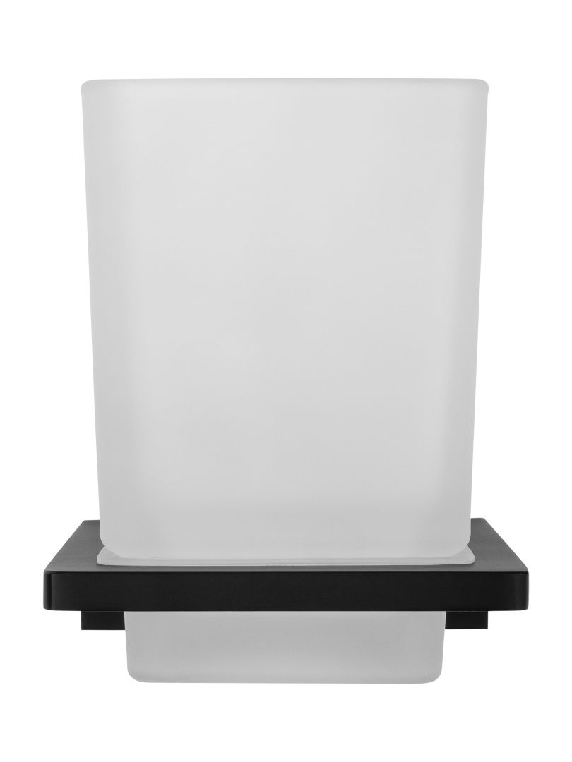 Приобрести стакан для зубных щеток с держателем wonzon & woghand eclipse, черный (ww-9121-bl)