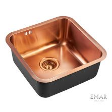 Emar Кухонная мойка 44х44 см, медь EMB-127A PVD EMB-128A PVD Nano Coppery