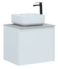 Aquanet Тумба со столешницей Nova Lite 60 см, белая (1 ящик)