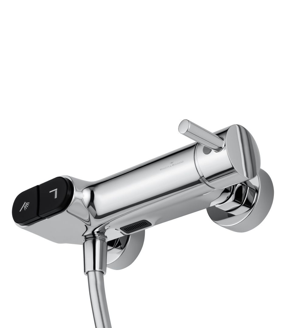 Приобрести смеситель для душа с встроенным изливом wonzon & woghand muse corno, хром (ww-a30902-cr)