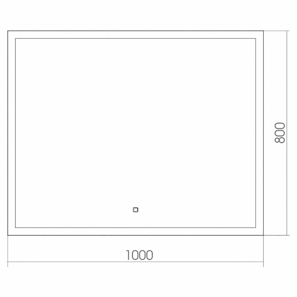 Приобрести azario зеркало гуверт 1000*800 сенсор выкл